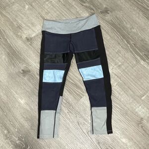 Splits59 Blue & Grey Patchwork Crops